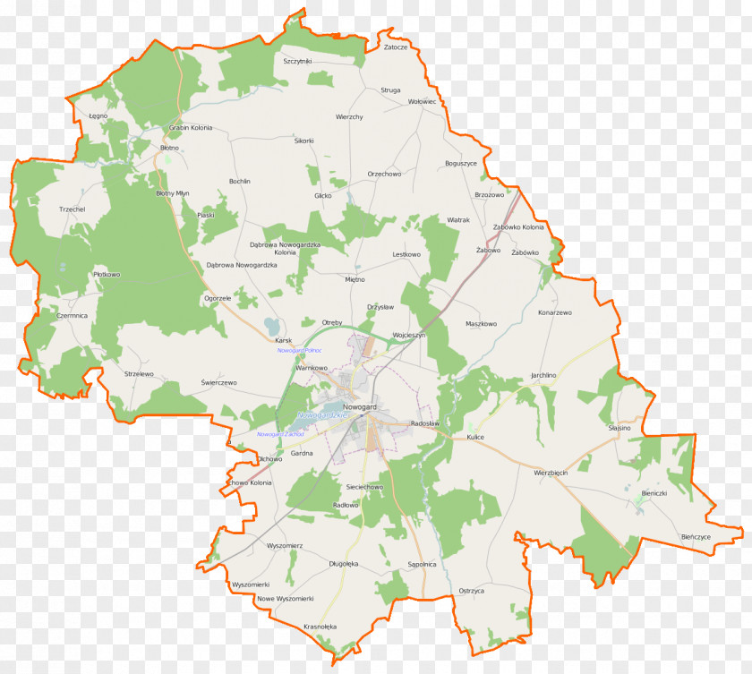 Maps Czermnica Brzozowo, Gmina Nowogard Otręby, West Pomeranian Voivodeship Suchy Las, Orzesze, PNG