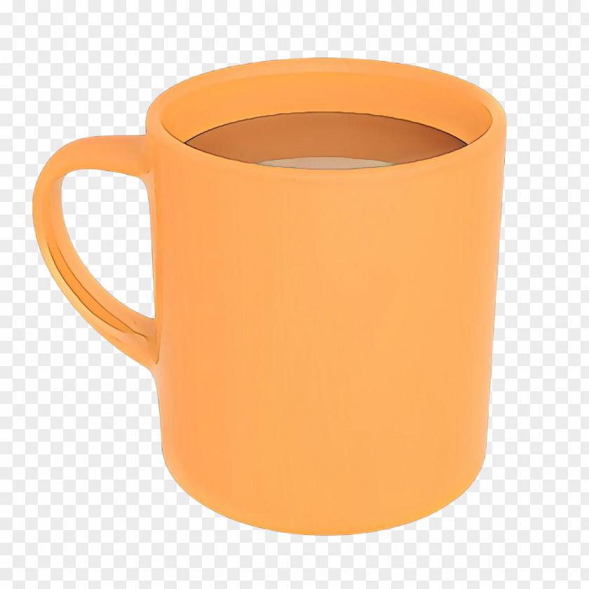 Plastic Teacup Orange Background PNG