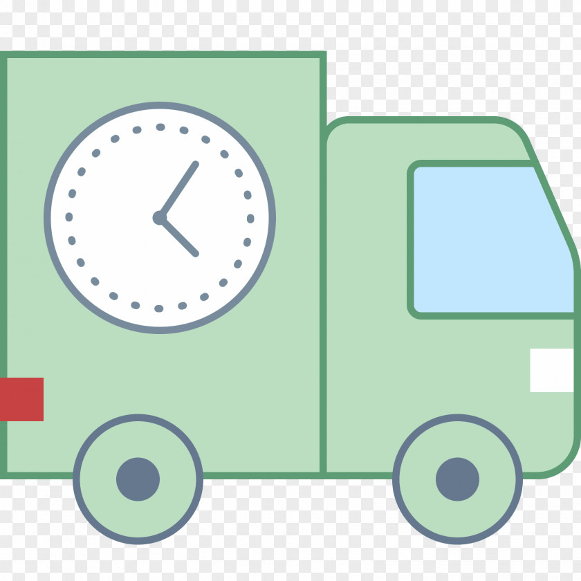 Vehicle Clock Green PNG