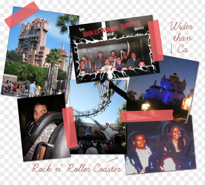 Collage The Twilight Zone Tower Of Terror Advertising Walt Disney World PNG