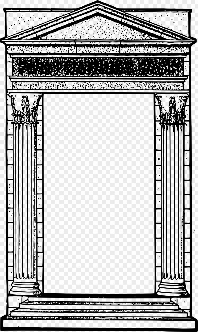 Temple Picture Frames Window Roman Ancient Architecture Clip Art PNG