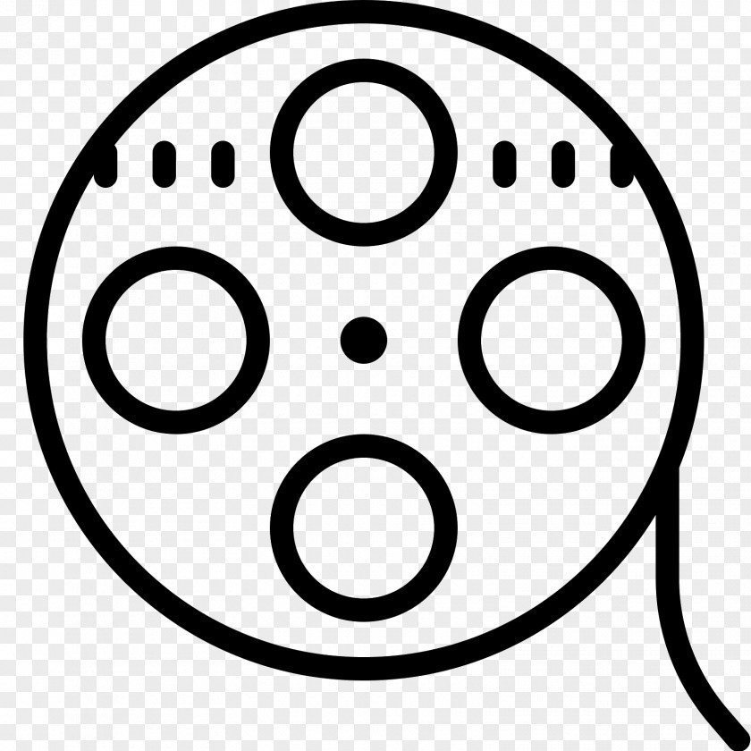 Black And White Film Reel Clip Art PNG