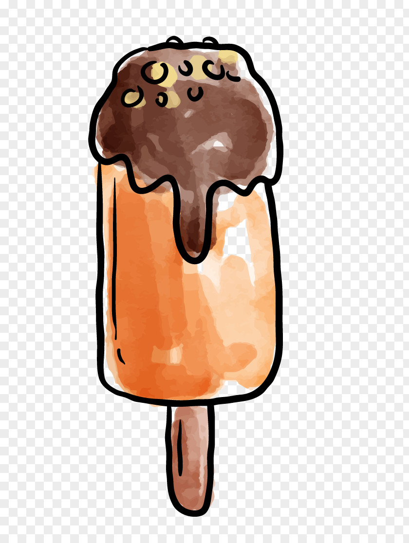 Chocolate Oranges Popsicle Ice Cream Pop PNG