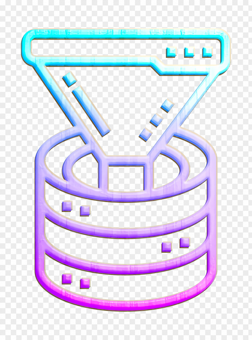 Database Management Icon Filter Funnel PNG