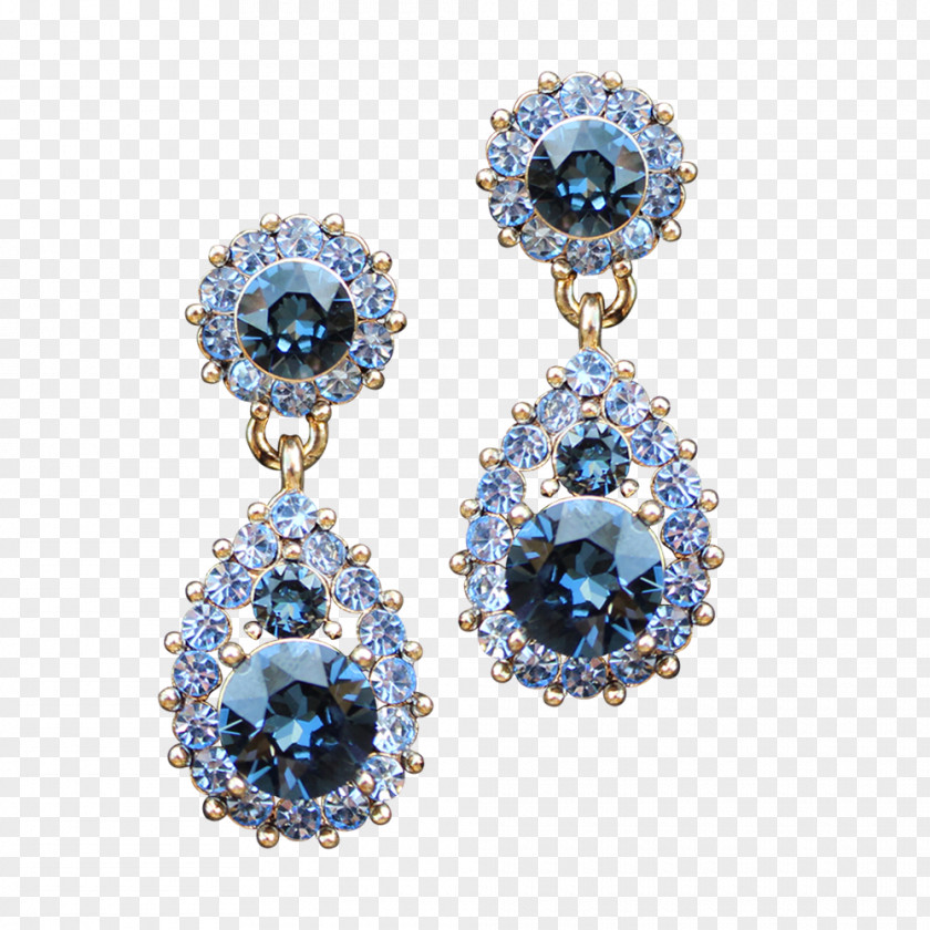 Sapphire Earring Jewellery Swarovski AG Lily And Rose PNG