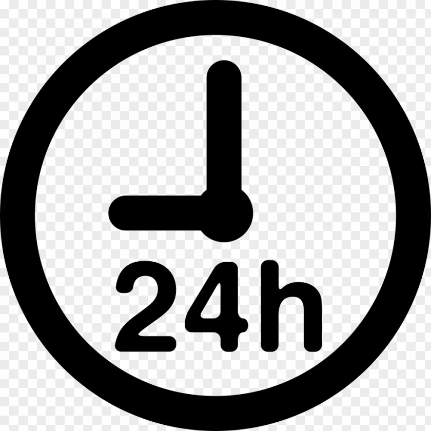 24 HOURS 24-hour Clock Clip Art PNG