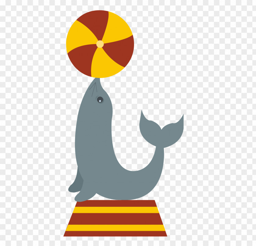 Circus Dolphin Show Cartoon Clip Art PNG