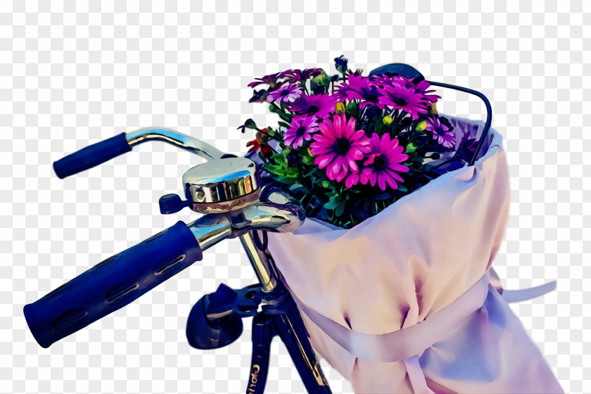 Flower Purple Violet Bouquet Bicycle Accessory PNG