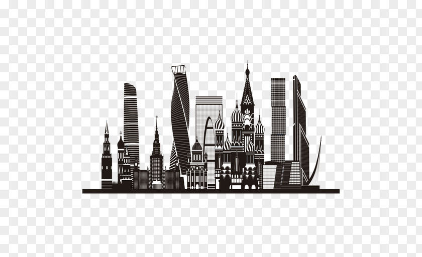 Technology Building Skyline Moscow Vector Graphics Silhouette PNG