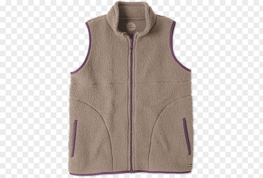 Women Vests Gilets Polar Fleece Sleeve PNG