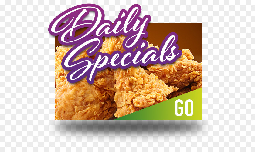 Daily Specials Fast Food Crispy Fried Chicken French Fries PNG