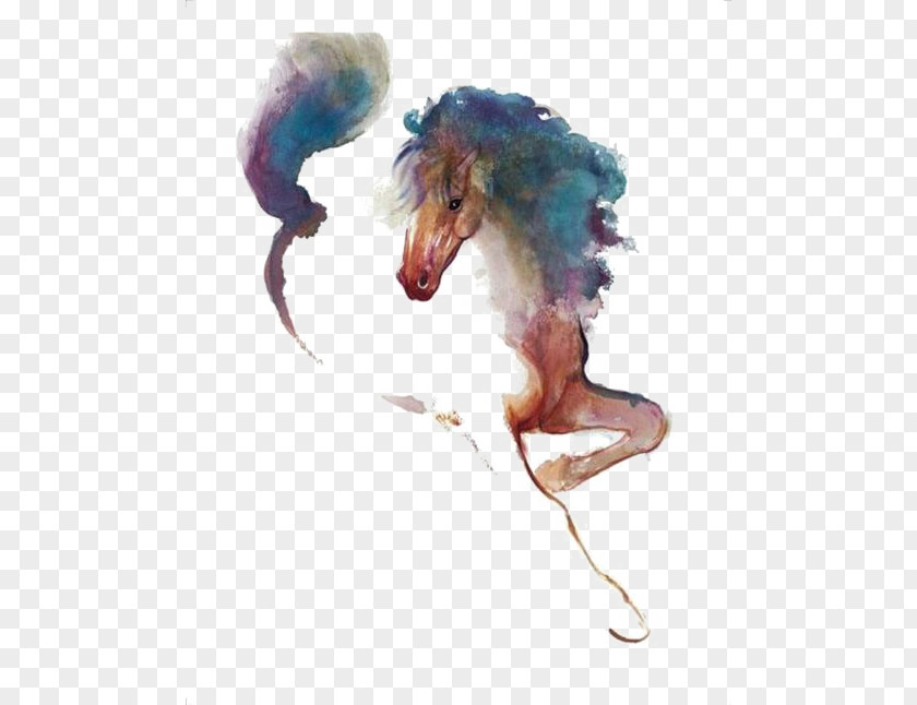 Horse Standing The Art Of Painting Watercolor Pony PNG