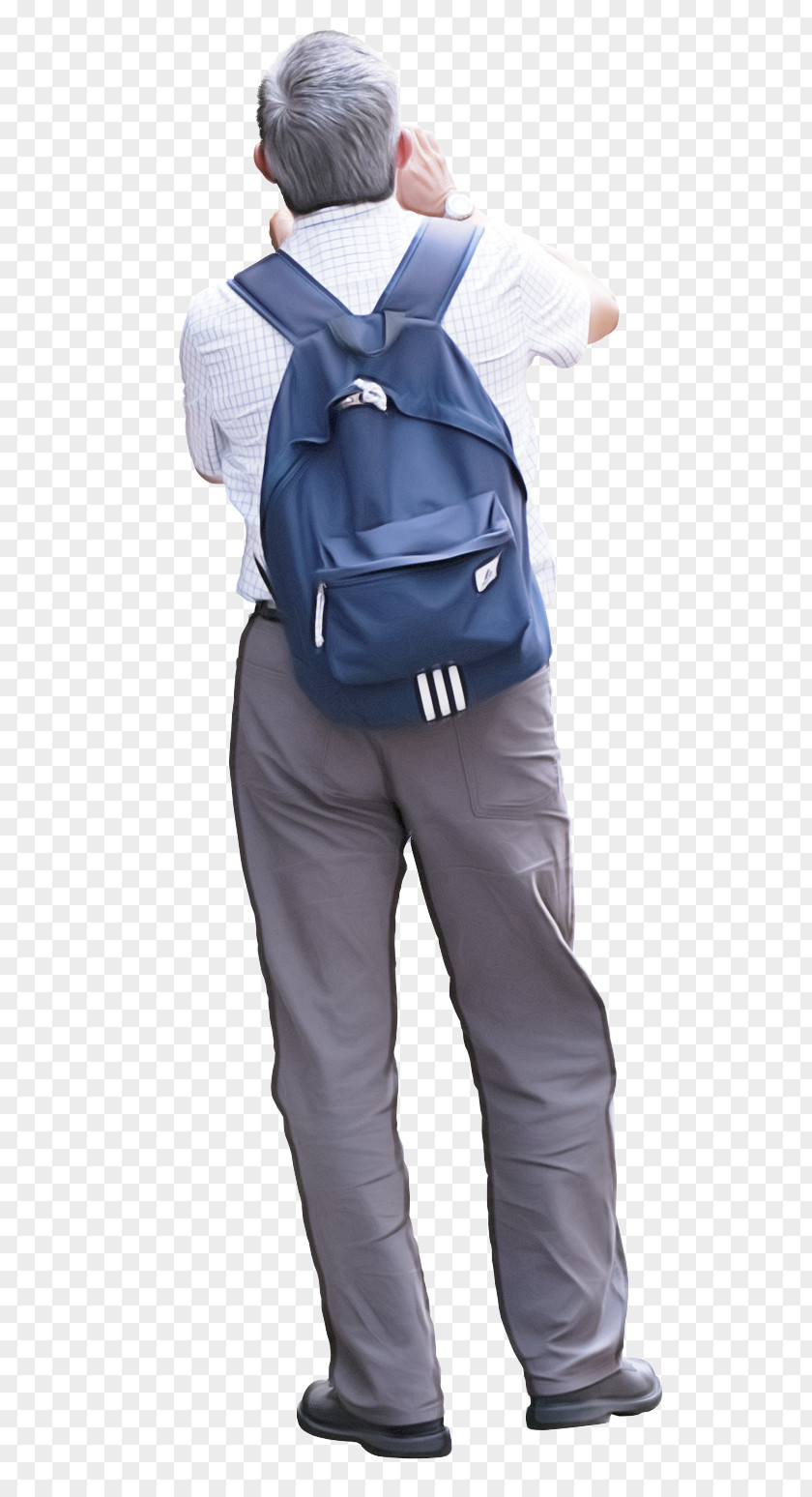 Uniform Outerwear Clothing Standing Bag Electric Blue Shoulder PNG