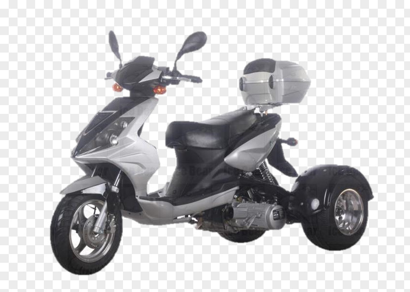 Gas Motor Scooters Motorcycle Motorized Tricycle Scooter All-terrain Vehicle Moped PNG