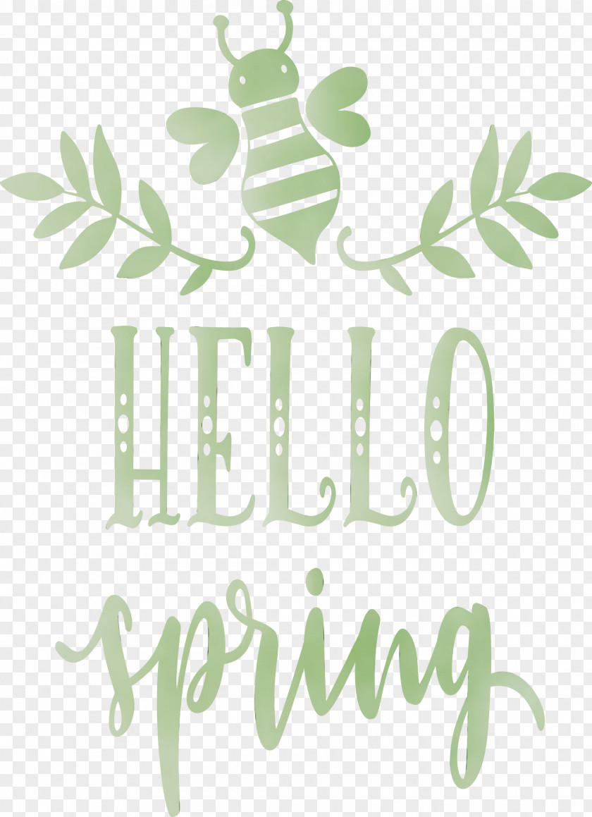 Green Leaf Text Font Logo PNG