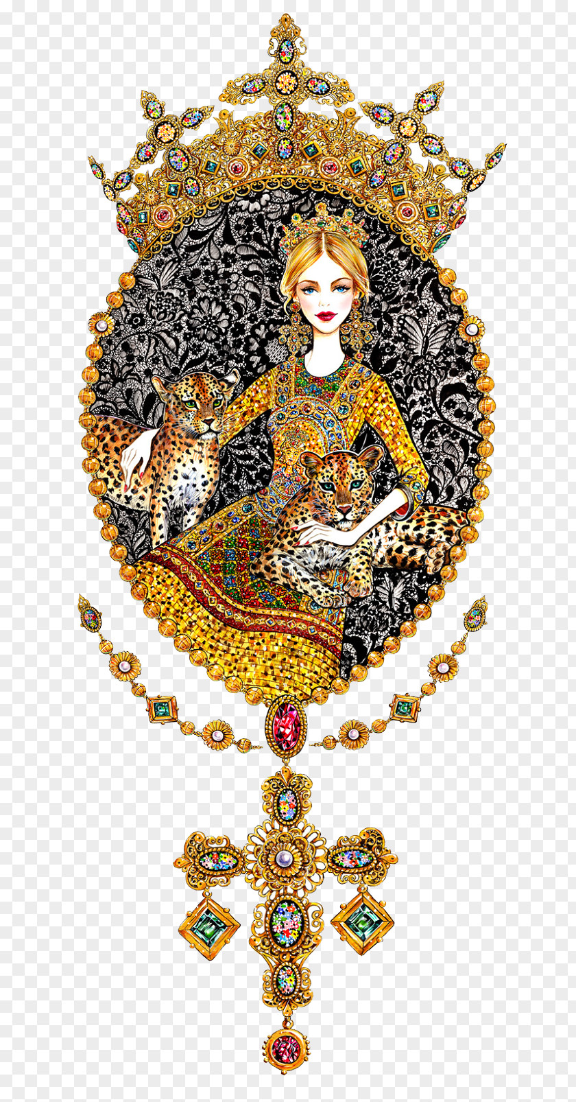 Hand-painted Women Abroad Fashion Illustration Drawing Dolce & Gabbana PNG