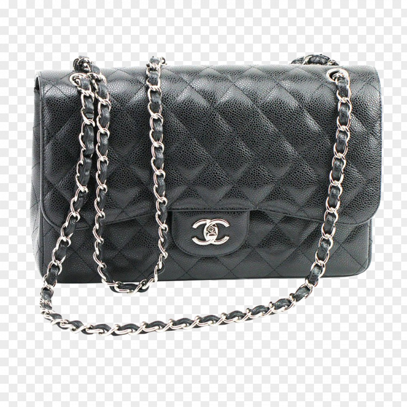 CHANEL Black Shoulder Bag Lingge Chanel Handbag Fashion Designer PNG