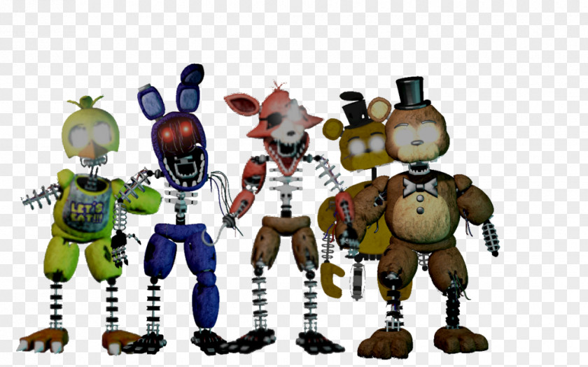 Five Nights At Freddy's 2 The Joy Of Creation: Reborn Animatronics Endoskeleton Action & Toy Figures PNG