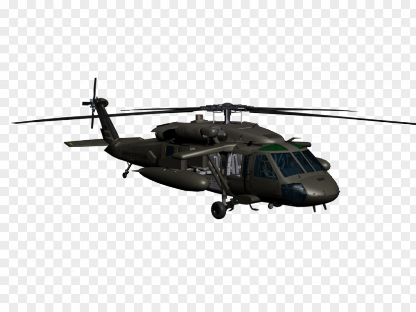 Helicopters Sikorsky UH-60 Black Hawk Military Helicopter UH-60L Aircraft PNG