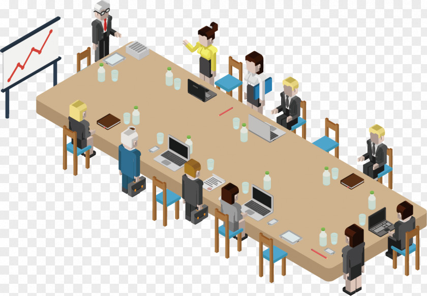 Vector Meeting Staff Illustration PNG
