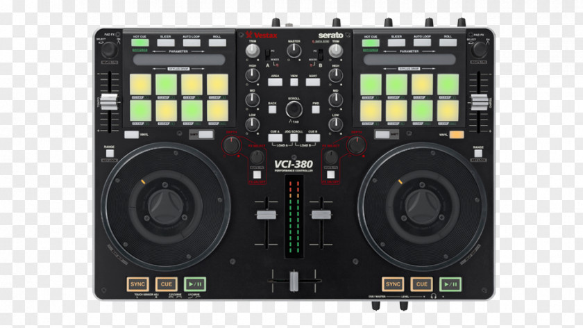 Vestax Controller DJ Disc Jockey VCI-380 Mixer PNG