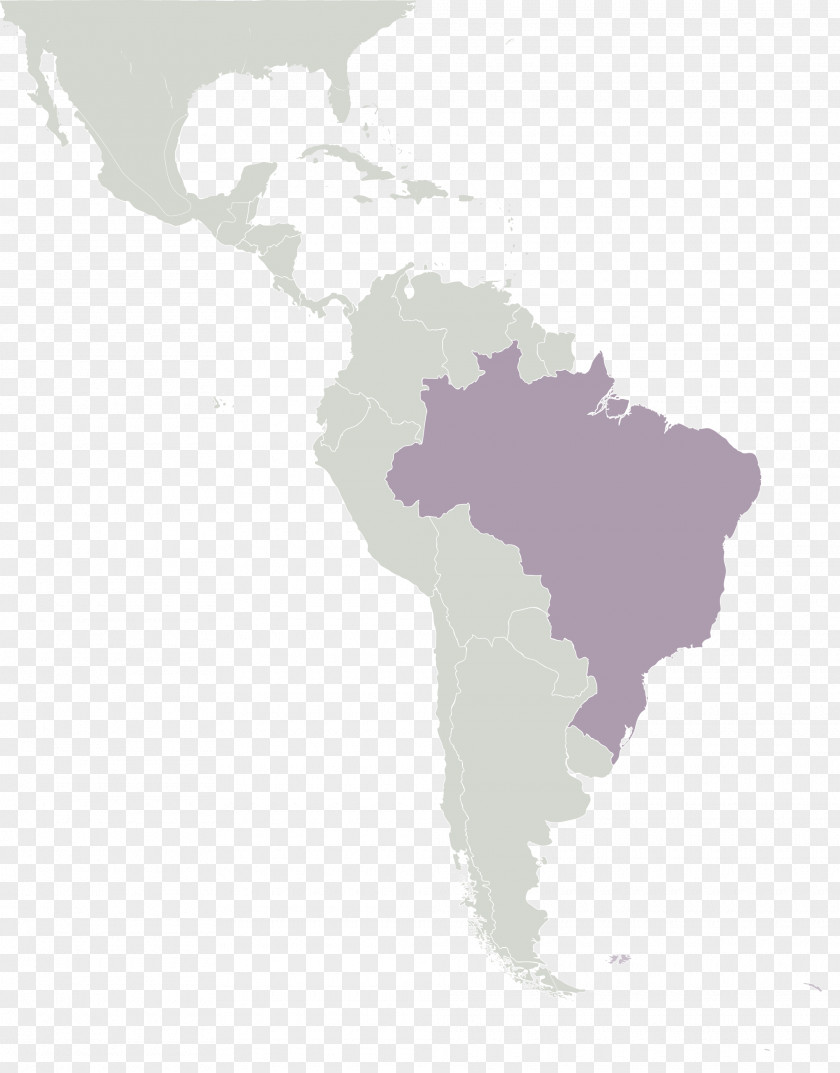 Map South America Latin Central Blank PNG