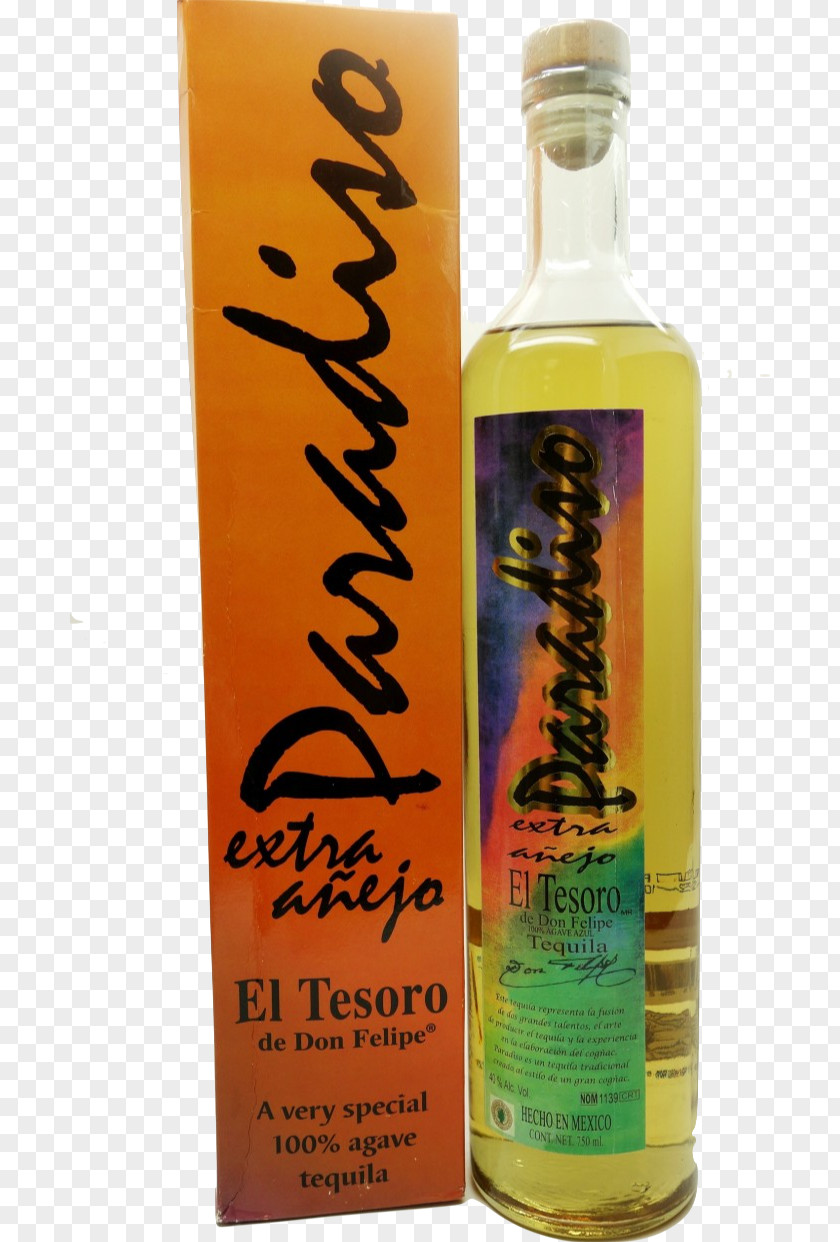 Agave Nectar Liqueur El Tesoro Paradiso Anejo Tequila Liquor Whiskey PNG