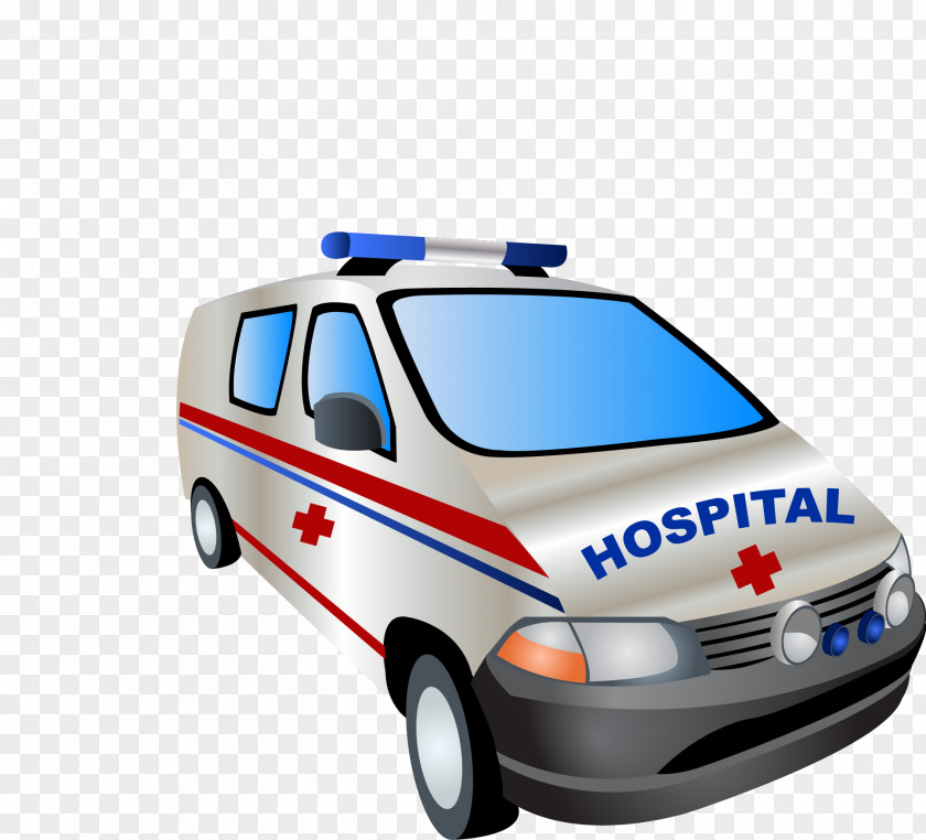 Cartoon Ambulance Police Officer Icon PNG