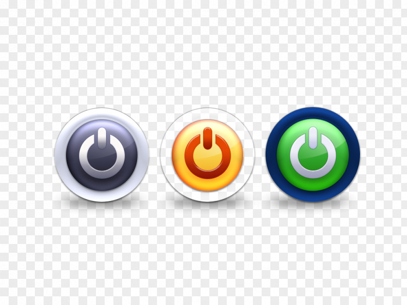 Glow Off Key Collection Computer Shutdown Icon PNG