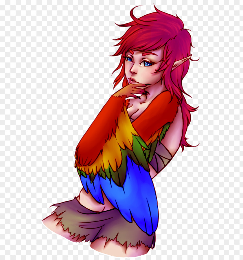 Media Missie Brown Hair Coloring Legendary Creature Magenta Red PNG