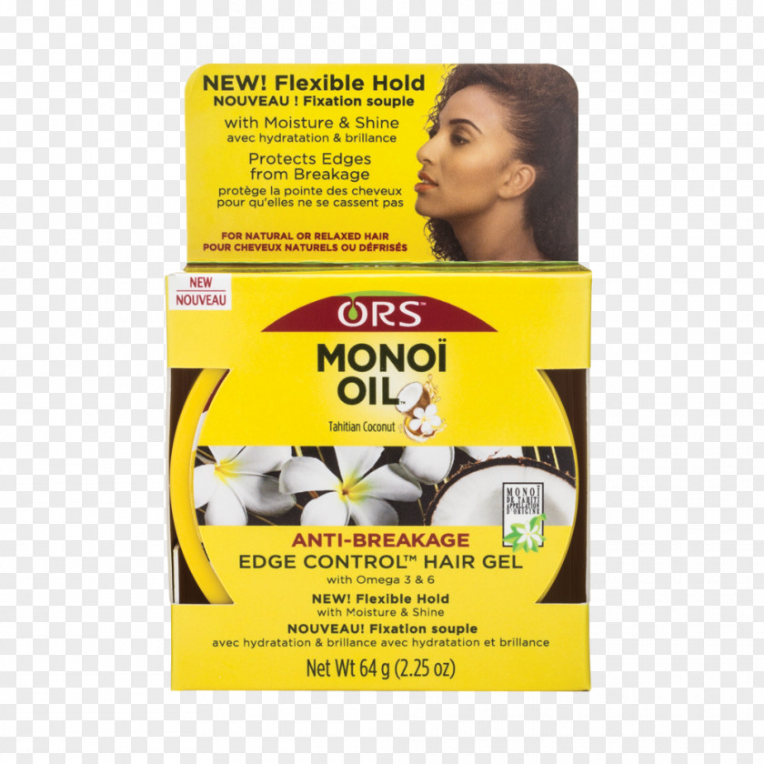 Oil ORS Monoi Edge Control Hair Gel Care PNG