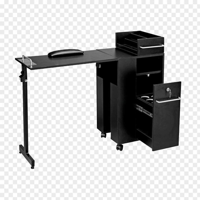 Steel Nails Folding Tables Desk Manicure Furniture PNG