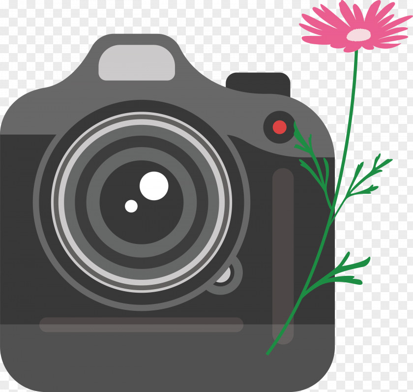 Camera Flower PNG