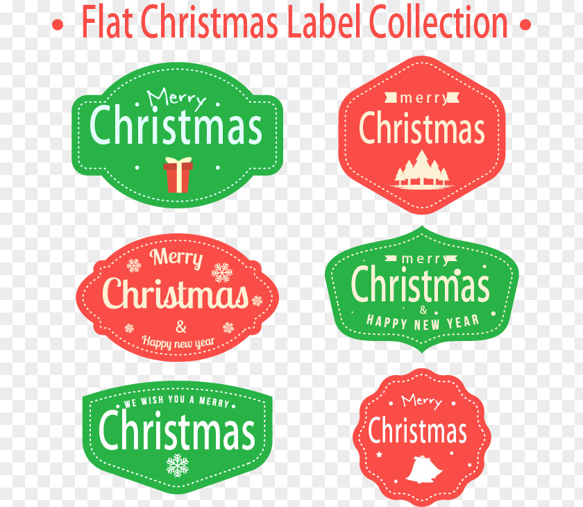 Christmas Tags Clip Art PNG