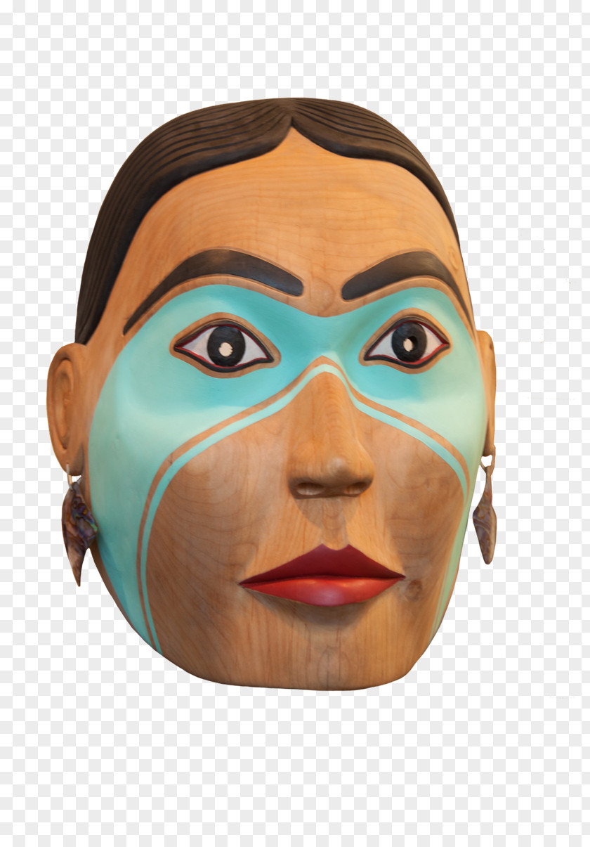 Totem Pole Ellen Neel Mask Carver Face PNG