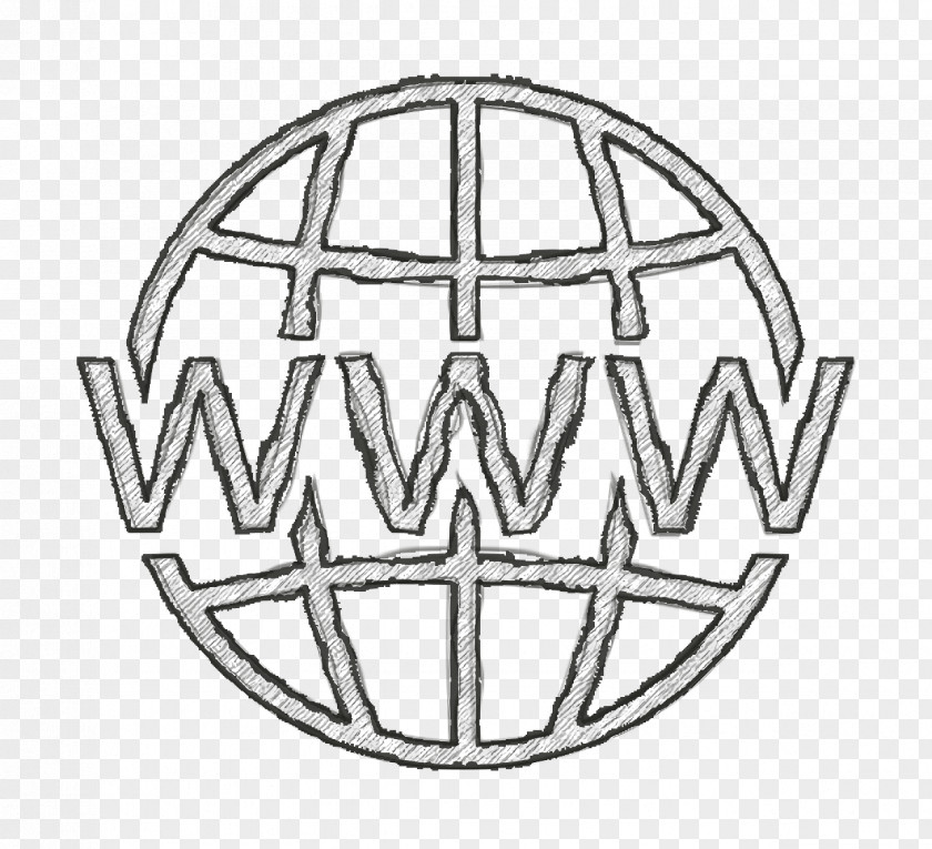 Web Icon Internet World Wide On Grid PNG
