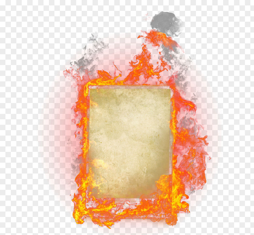 Burning Paper PNG