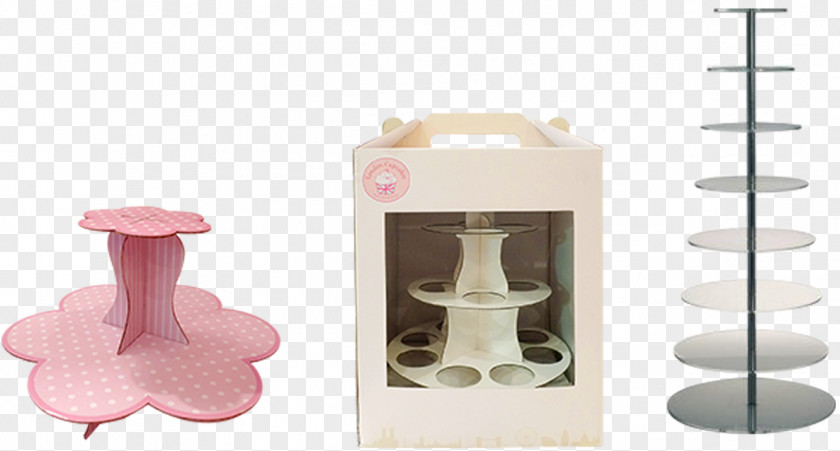 Cupcake Stand Pink M PNG