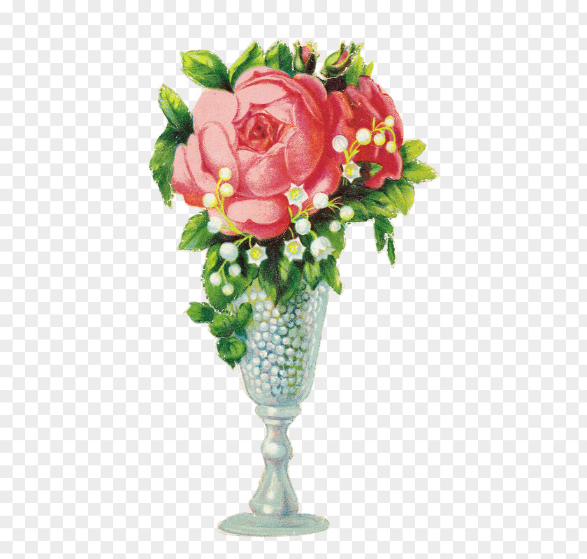 Flower Arranging Vase Garden Roses PNG