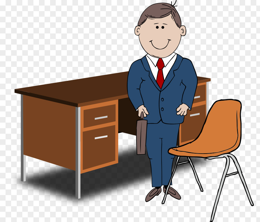 Free Teacher Images Cartoon Desk Clip Art PNG