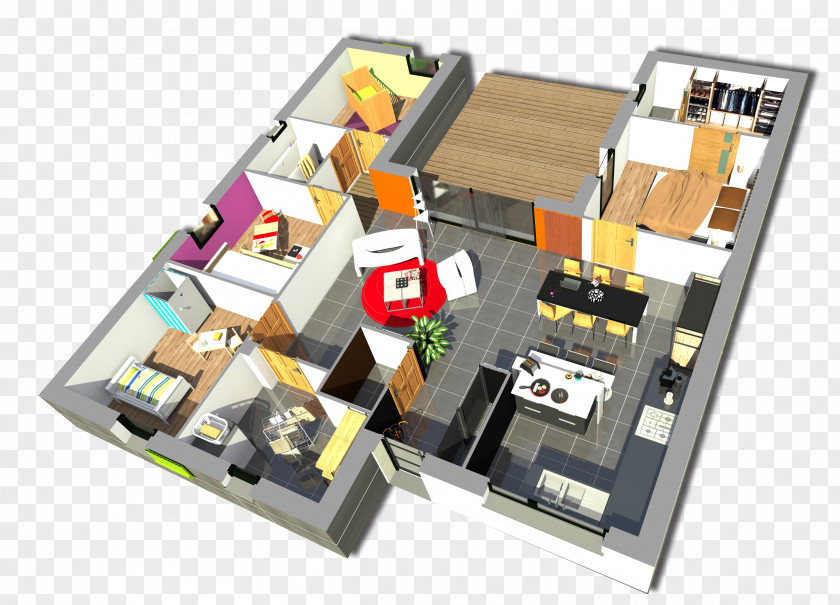 House Bedroom Secondary Suite Kitchen Garage PNG