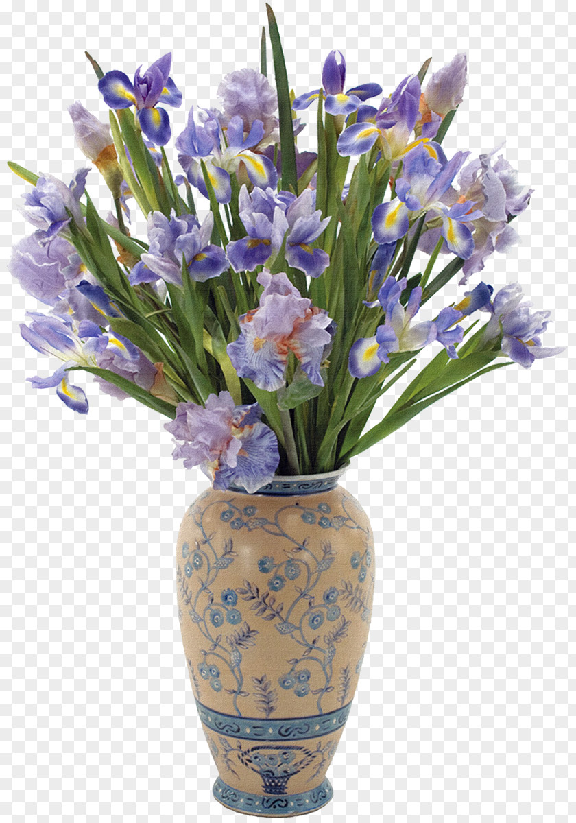 Iris Vase Cut Flowers Floristry PNG