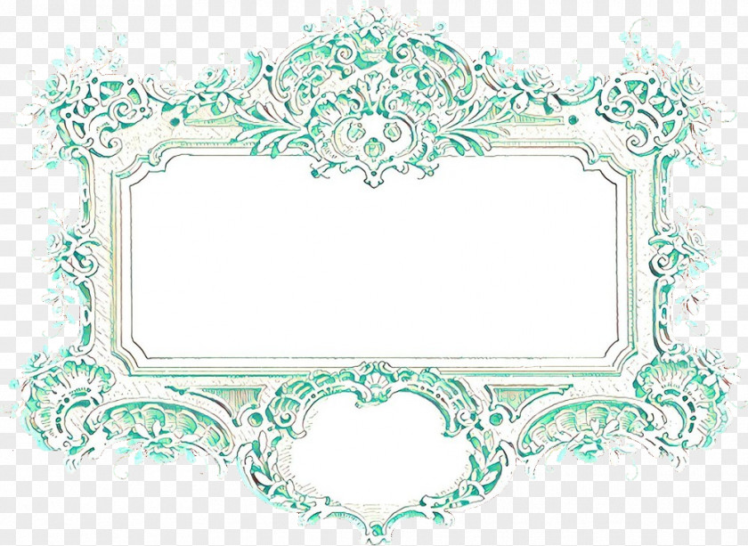 Ornament Picture Frame Frames Pattern Green Font Line PNG