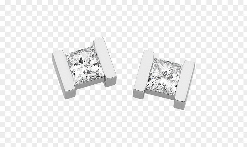 Diamond Ring Earring Body Jewellery Cufflink Princess Cut PNG