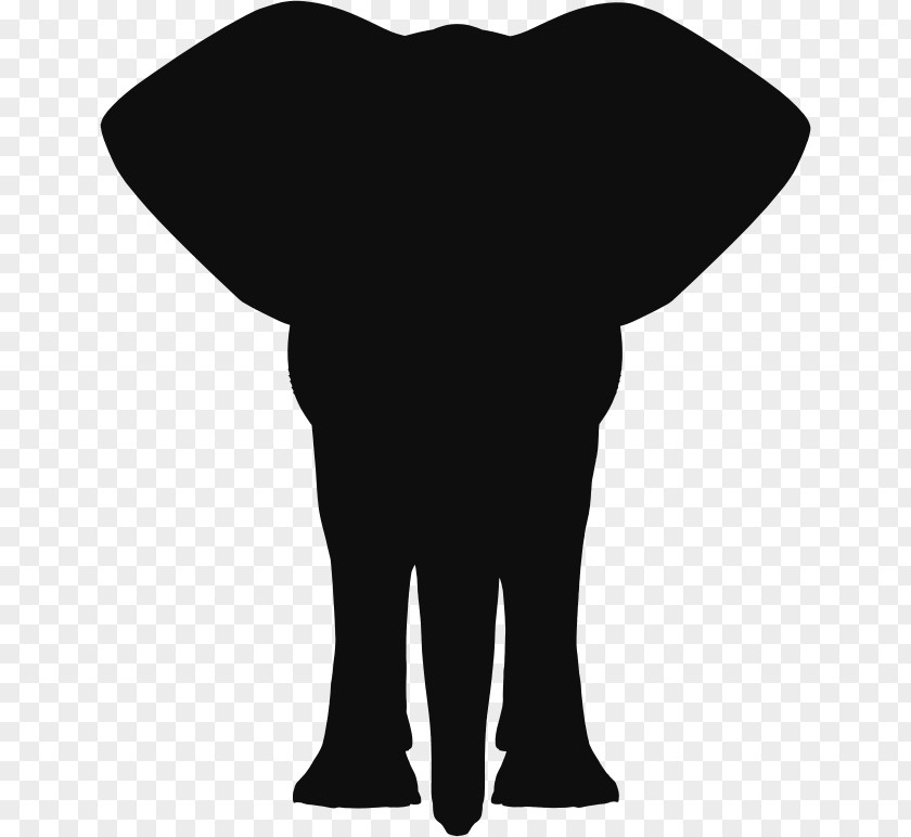 Elephant Motif Indian African Silhouette Clip Art PNG