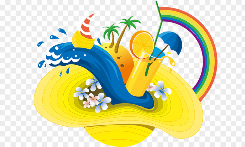 Great Creative Hat Poster Summer Vacation Graphic Design PNG