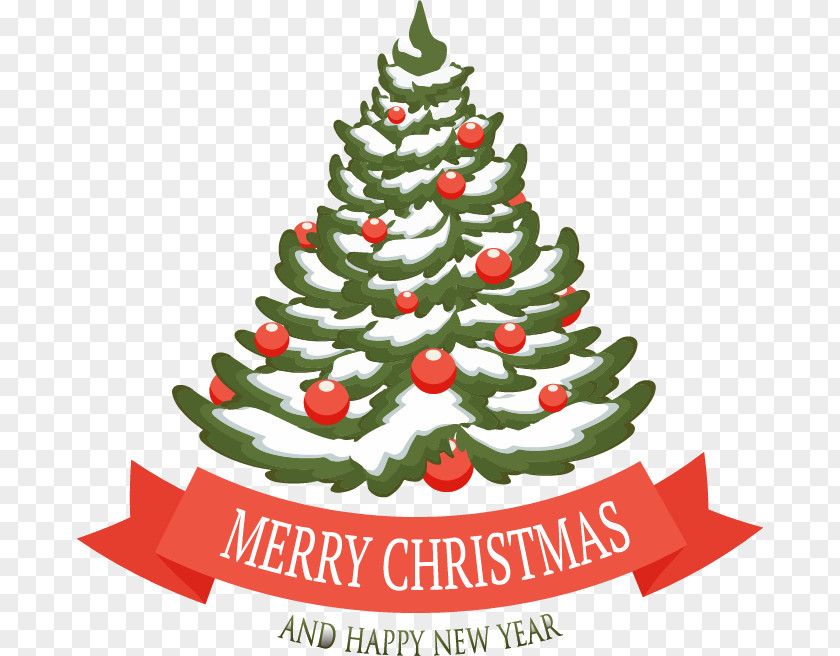 Hand-painted Christmas Tree Pattern Julebord Gift PNG