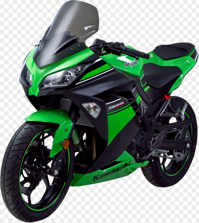 Kawasaki Ninja 300 250R Motorcycles Windshield PNG