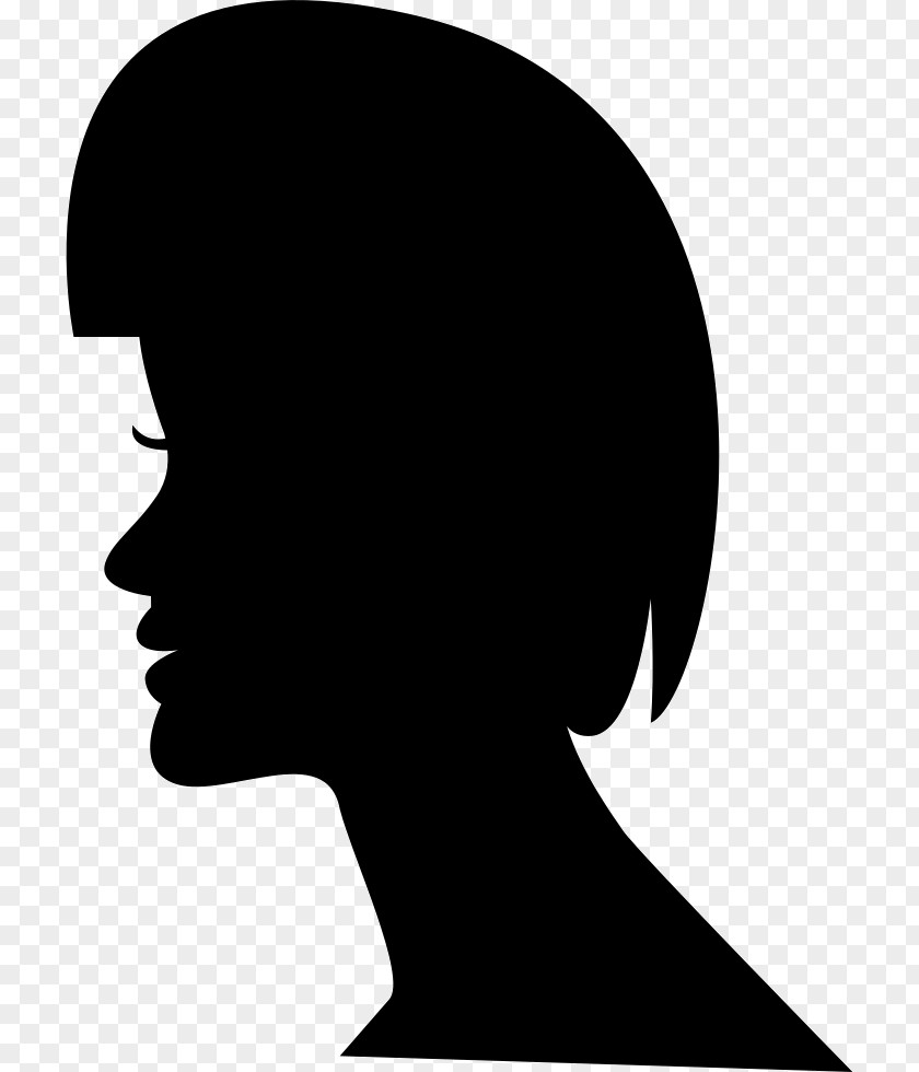 Silhouette Male Human Head Clip Art PNG