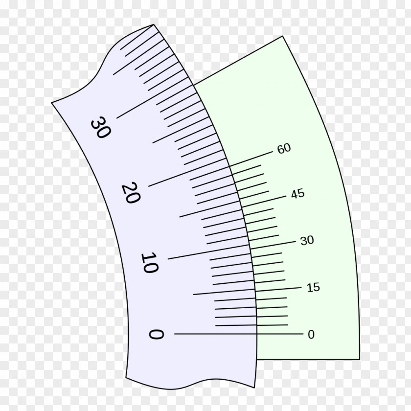 Angle Nonius Sexagesimal Measurement Scale PNG